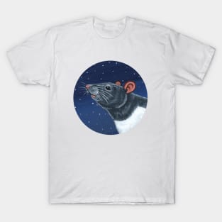 Grey Hooded Rat T-Shirt